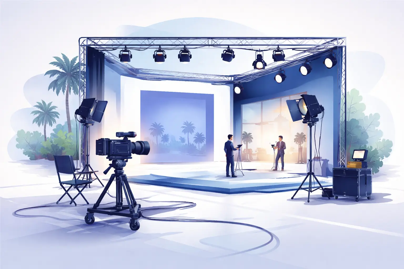 Music video studio hire and set build in West London