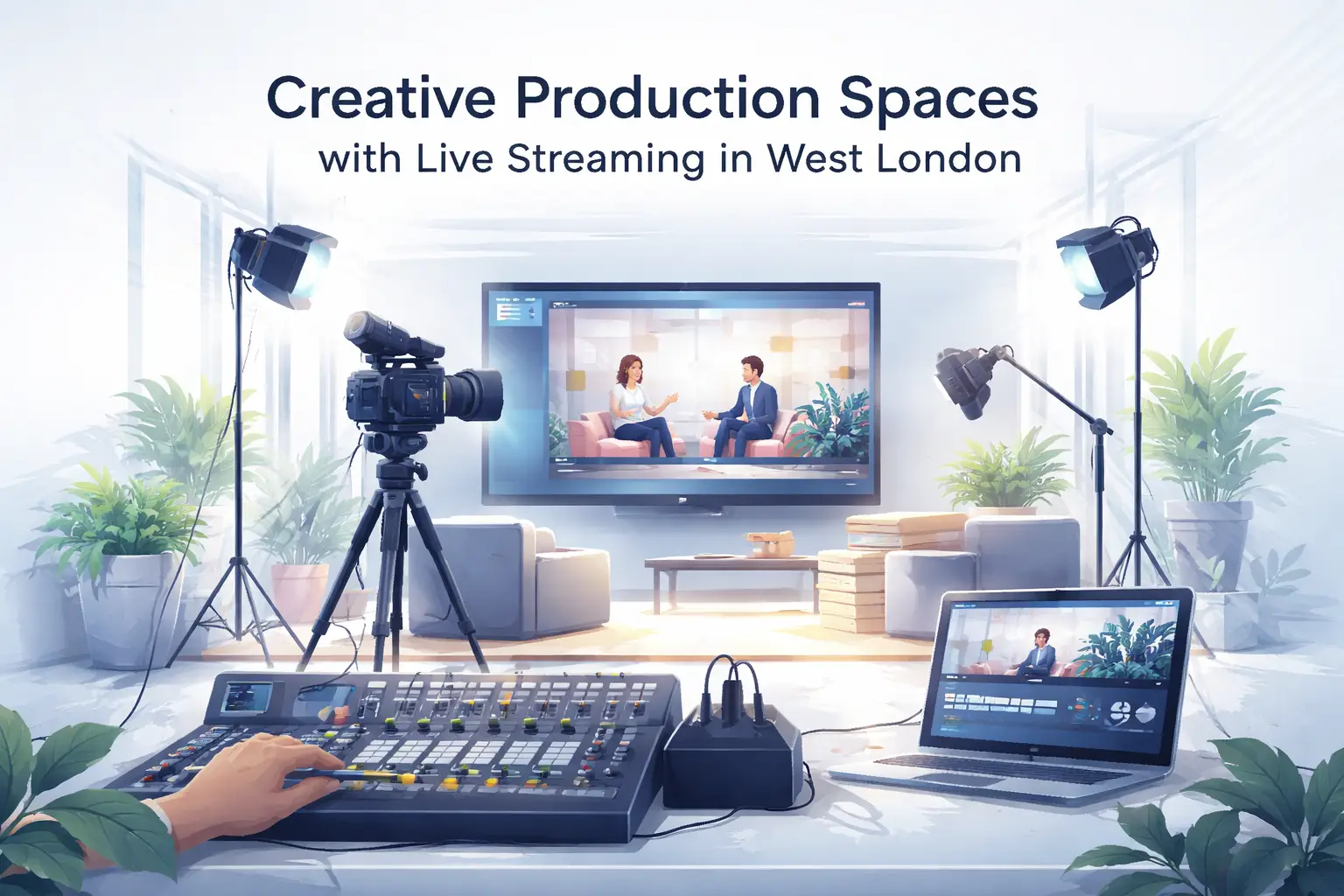 Creative Production Spaces with Live Streaming in West London