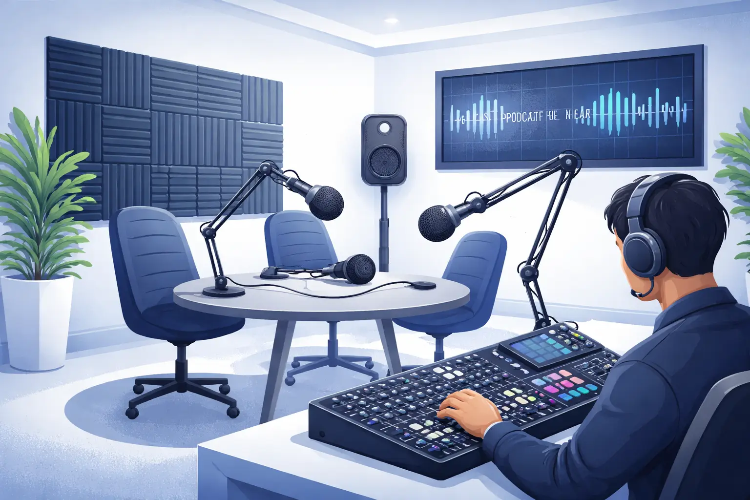 Soundproof Podcast Studios with Engineer Support near Heathrow