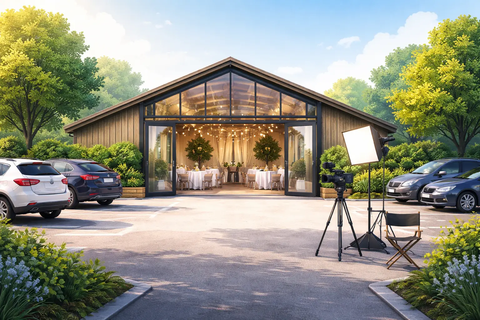 Venue hire West London near Heathrow with free parking