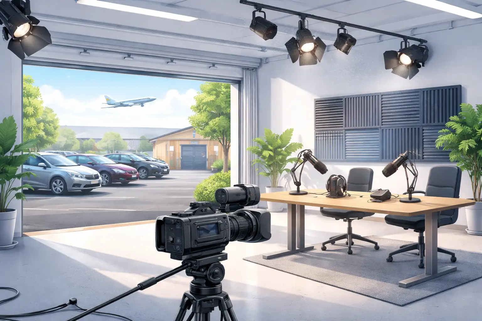 creative production space near Heathrow with free parking