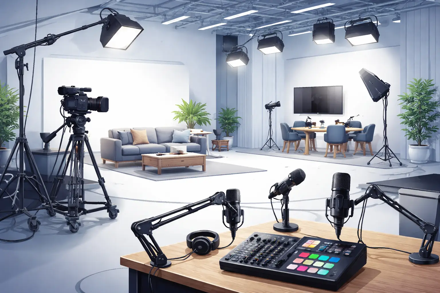 Studio hire West London for TV Film and Podcast Production