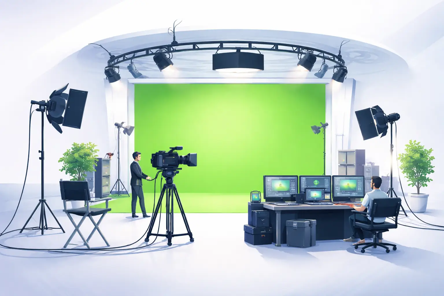 Green Screen Studio Hire with Production Support West London