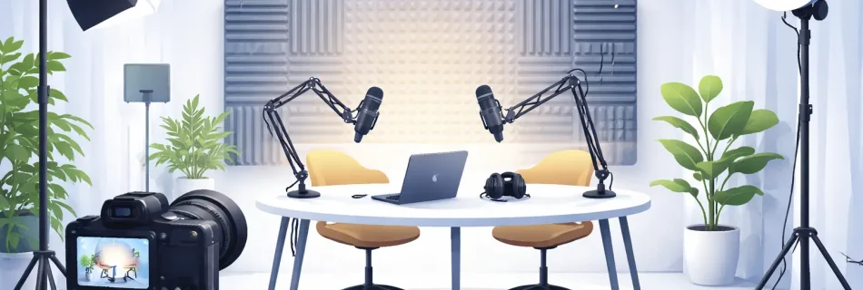 Podcast studio hire West London for video creators