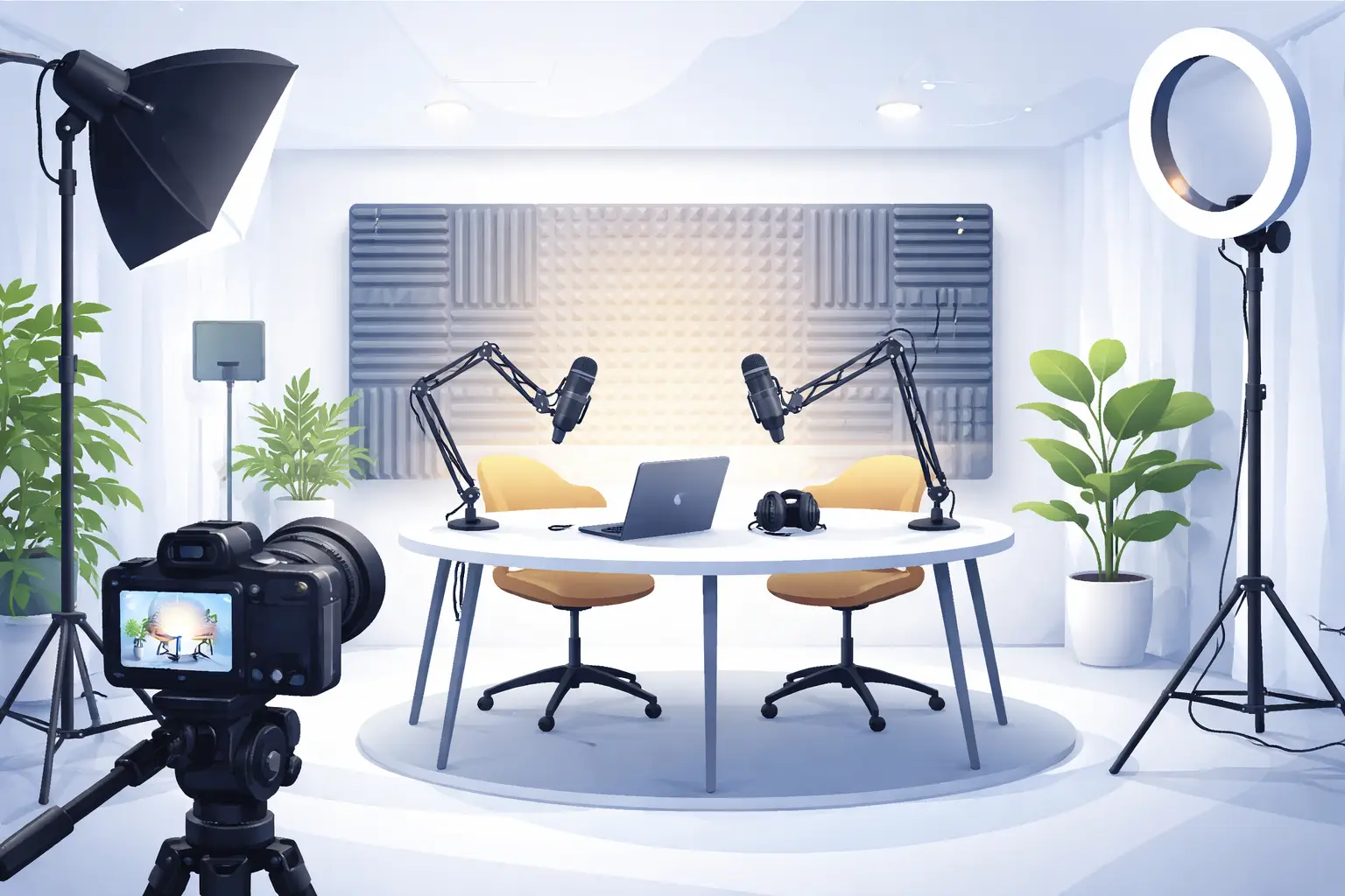 Podcast studio hire West London for video creators