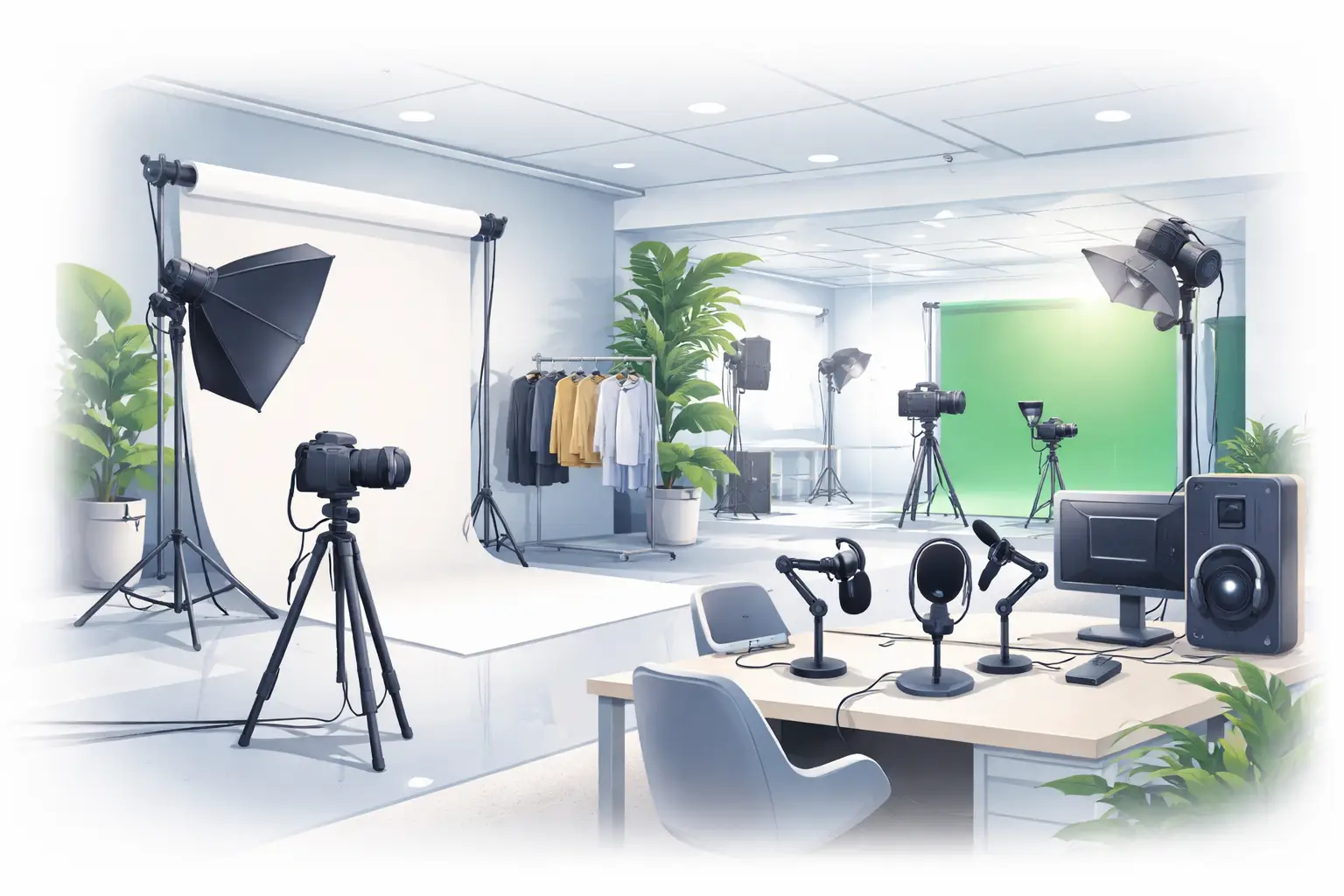 Versatile studio hire in West London for media projects